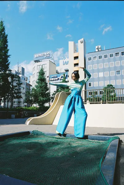 スタジオ撮影:モデル撮影の様子